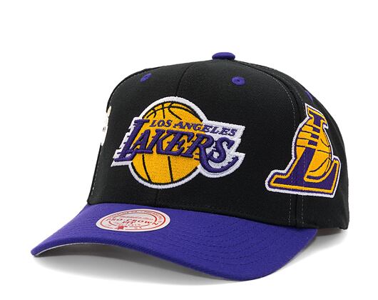 Kšiltovka Mitchell & Ness Overbite Pro Snapback Los Angeles Lakers Black