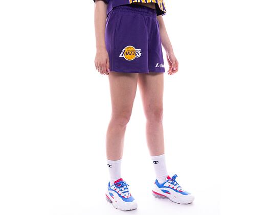 Dámské Kraťasy New Era NBA Team Logo Shorts Los Angeles Lakers - Purple / Gold