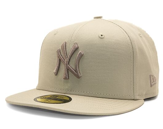 Kšiltovka New Era 59FIFTY MLB League Essential New York Yankees - Stone / Ash Brown