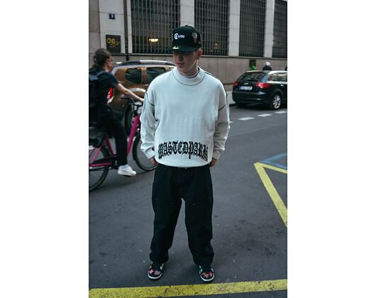 Svetr Wasted Paris Sweater WP Reverse Kingdom White/Black