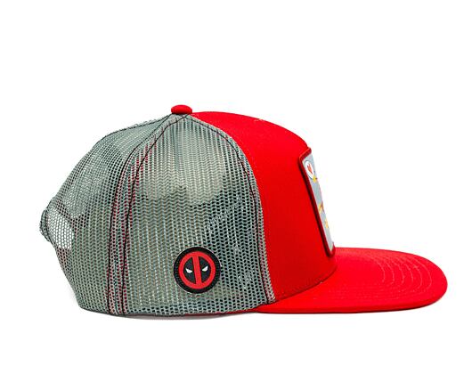 Kšiltovka Capslab Marvel Snapback - Deadpool Falls in Love - Bloody Red