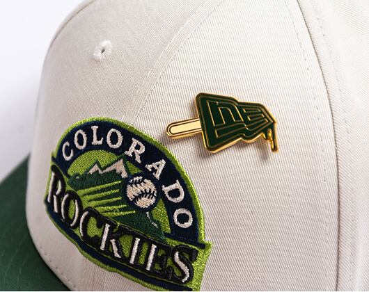 Kšiltovka New Era 59FIFTY Low Profile "Melted Cream" Pin - Colorado Rockies - Cream