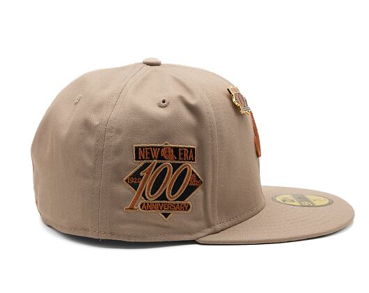 Kšiltovka New Era 59FIFTY Script  - Ash Brown