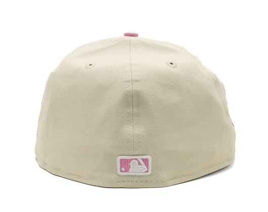 Kšiltovka New Era 59FIFTY MLB White Crown Los Angeles Dodgers Cooperstown Off White / Fondant Pink