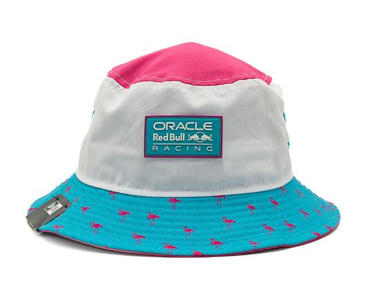 Klobouk NEW ERA Orb Miami bucket Red Bull F1 White/Pink