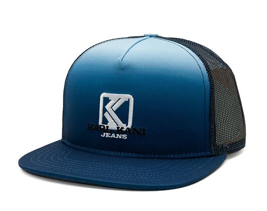 Kšiltovka Karl Kani J Gradient Flat Brim blue/light blue