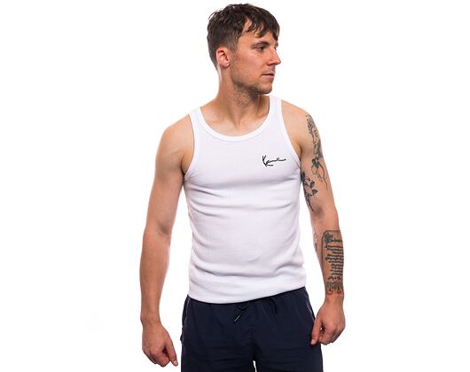 2KS - Nátělník Karl Kani Small Signature Essential Waffle Tanktop - 2 Pack - White