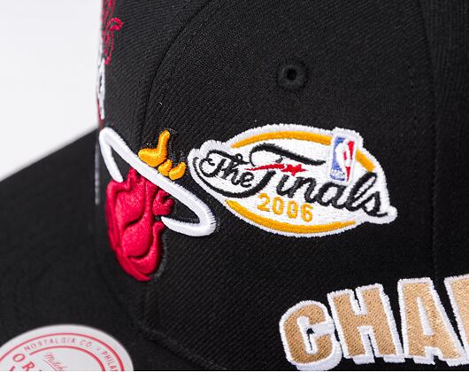 Kšiltovka Mitchell & Ness World Champs Snapback NBA Miami Heat Black