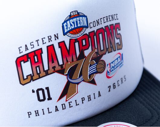 Kšiltovka Mitchell & Ness Champions Trucker Hwc NBA Philadelphia 76Ers White