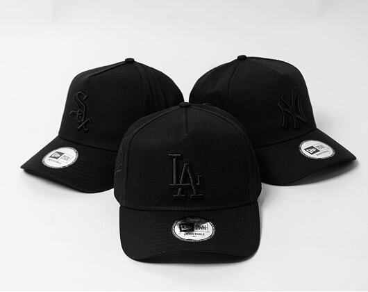 Kšiltovka New Era - 9FORTY A-Frame Monochrome - LA Dodgers - Black