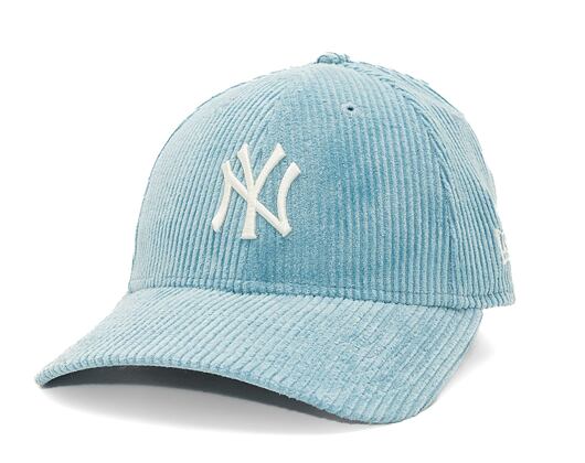 Dámská kšiltovka New Era - 9FORTY Cord - NY Yankees - Pastel Blue / Off White