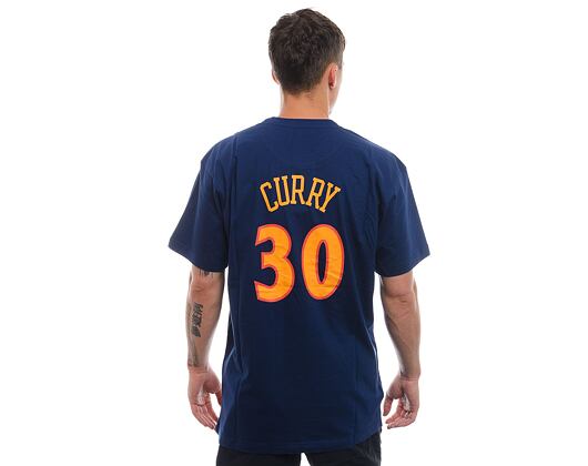 Mitchell & Ness Name & Number tee Golden State Warriors Stephen Curry Navy