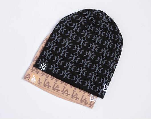 Kulich New Era - Jacquard Skull Beanie - LA Dodgers - Beige