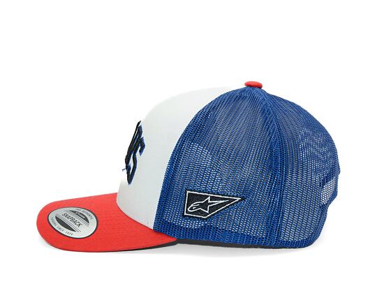 Kšiltovka Alpinestars - Dunker Trucker - White/Red/Blue