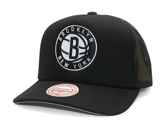 Kšiltovka Mitchell & Ness - Evergreen Trucker - Brooklyn Nets - Black