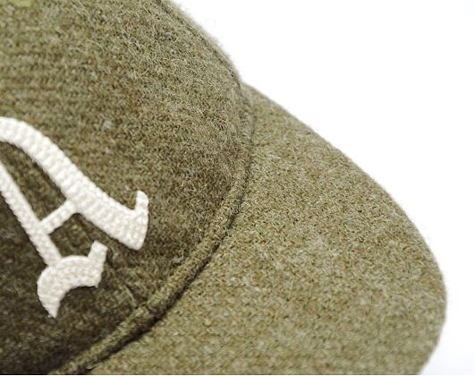 Kšiltovka New Era - 9FIFTY Retro Crown Harris Tweed - Oakland Athletics - New Olive