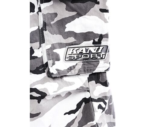 Kalhoty Karl Kani Sport Patch Camo Cargo Pants grey/black/off white