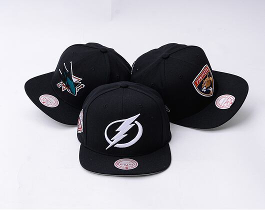 Kšiltovka Mitchell & Ness - Conference Patch Snapback - Tampa Bay Lightning - Black