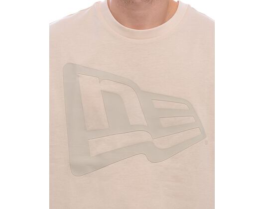 Triko New Era - Flag Oversized Tee - Cream / Grey