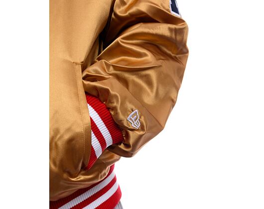 Bunda New Era - NFL Satin Bomber - San Francisco 49ers - BRZ / Scarlet