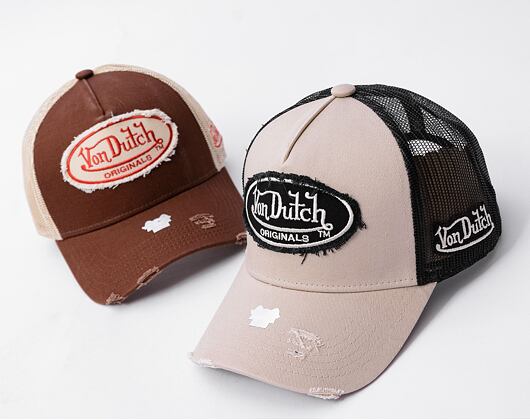 Kšiltovka Von Dutch - Trucker Kalmar - Cot Twill - Grey/ Black