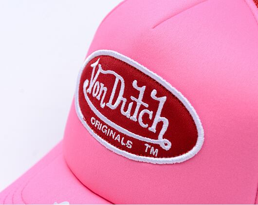 Kšiltovka Von Dutch - Trucker Tampa - Caps - Polyester Foam - Pink/ Red