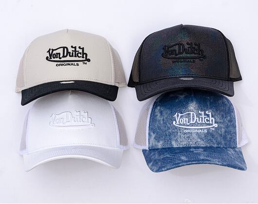 Kšiltovka Von Dutch - Trucker Newark - Caps - Cot Twill Denim - Black