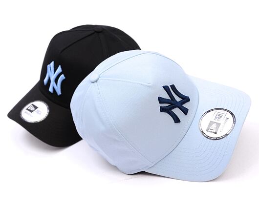 Kšiltovka New Era - MLB Essential 9FORTY A-Frame - NY Yankees - Pastel Blue / Navy