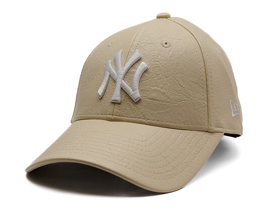 Dámská Kšiltovka New Era - MLB Crinkled PU 9FORTY - NY Yankees - Stone