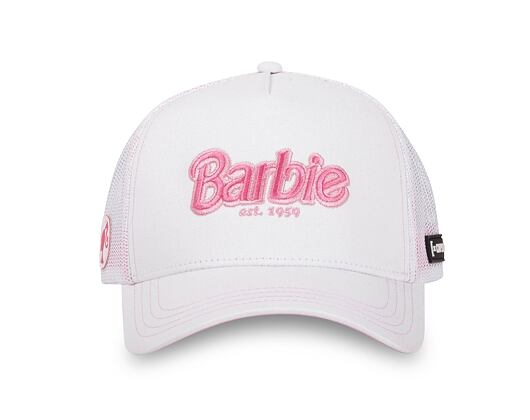 Kšiltovka Capslab - Trucker Barbie - White / Pink