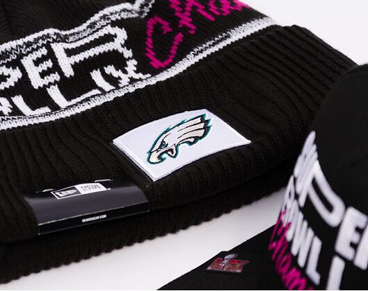 Kulich New Era - 2024 NFL Super Bowl Parade Cuff Knit - Philadelphia Eagles - Black