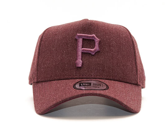 New Era Seasonal Heather 9FORTY A-Frame Pittsburgh Pirates Heather Medium Red Snapback Cap