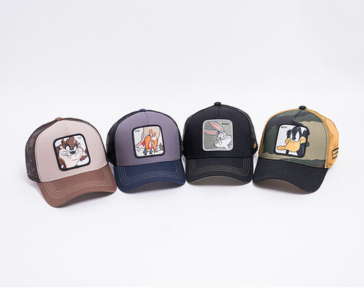 Dětská Kšiltovka Capslab Trucker - Looney Tunes - Taz - Brown YOUTH