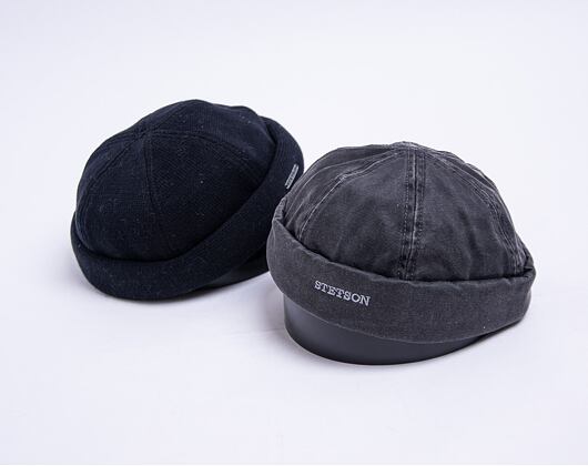 Stetson Cotton Knit Black 8811101 Docker Cap