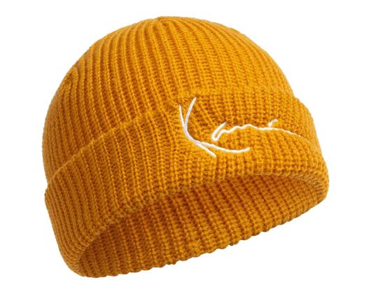 Karl Kani KK Signature Fisherman Beanie Ocher