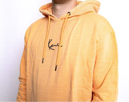 Karl Kani 6028802 KK Small Signature Washed Hoodie Light Orange KM214-075-1 Hoody