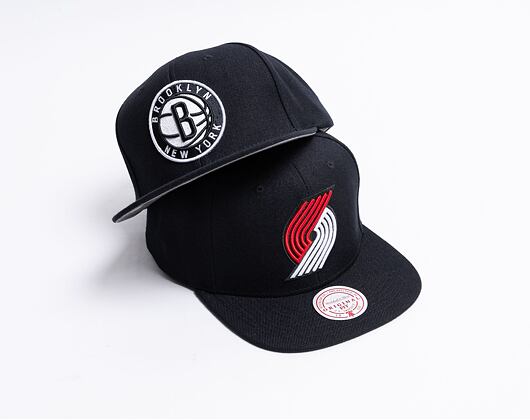 Mitchell & Ness Team Ground 2.0 Snapback Portland Trail Blazers Black Cap