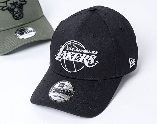 New Era 9FORTY NBA Essential outline Los Angeles Lakers Strapback Black Cap
