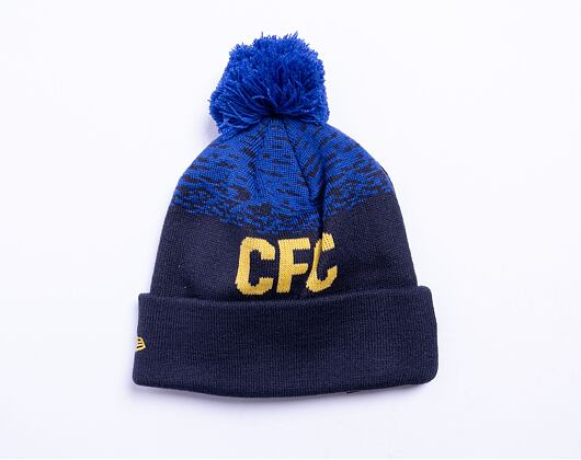 New Era Marl WordMark Beanie Chelsea FC Lion Crest Navy / Blue