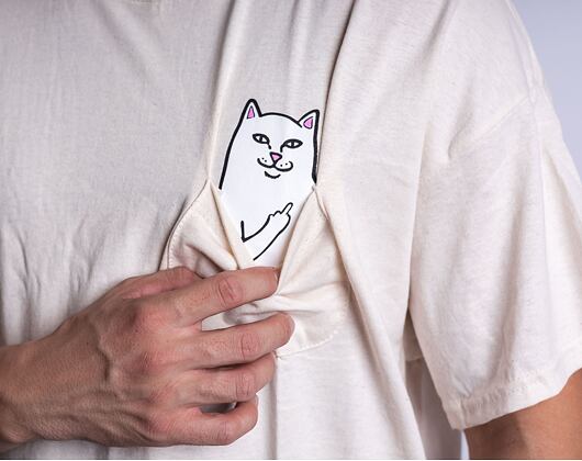 RIP N DIP Lord Nermal Pocket Tee Natural