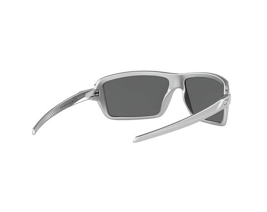 Oakley Cables X-Silver w/Prizm Black Polar 0OO9129 91291263 Sunglasses