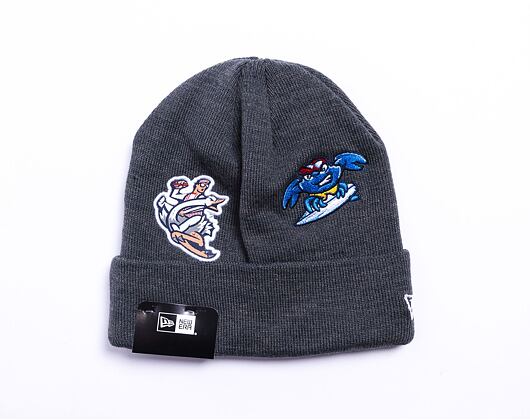 New Era Multi Patch Cuff Beanie JERBLU Heather Grey