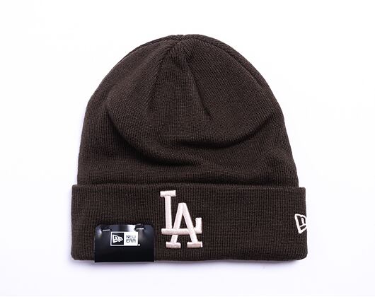 New Era MLB League Essential Cuff Beanie Los Angeles Dodgers Brown / Stone