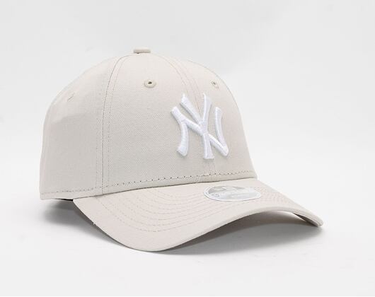 New Era 9FORTY Womens MLB League Essential New York Yankees Stone Womens Cap