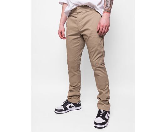 Dickies Slim Skinny Double Knee Khaki Pants