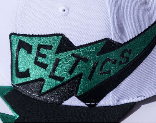 Kšiltovka Mitchell & Ness FAST TIMES SNAPBACK BOSTON CELTICS White