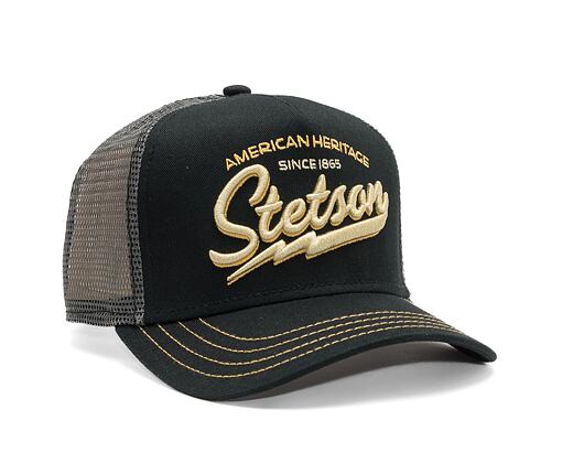 Dětská kšiltovka Stetson Trucker Cap American Heritage Classic Black 7751171