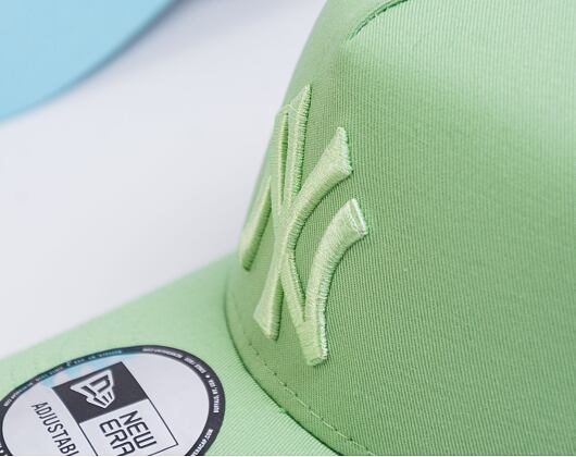 Dětská Kšiltovka New Era 9FORTY Kids A-Frame Trucker MLB Tonal Mesh New York Yankees Bright Green