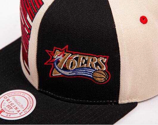 Kšiltovka Mitchell & Ness NBA Pop Panel Snapback Hwc Philadelphia 76Ers Off White / Black