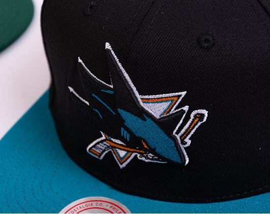 Kšiltovka Mitchell & Ness NHL Team 2 Tone 2.0 Snapback San Jose Sharks Black / Teal